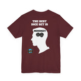 "The Best Dice Set is Mindset" Short Sleeve T-Shirt
