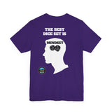 "The Best Dice Set is Mindset" Short Sleeve T-Shirt