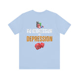 "No Regression = Depression" Unisex Jersey Short Sleeve Tee