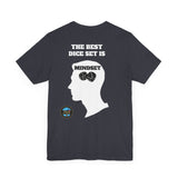 "The Best Dice Set is Mindset" Short Sleeve T-Shirt