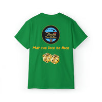 Plus Size 2XL-5XL HCS "May the Dice be Nice" Unisex Ultra Cotton Tee Shirts