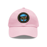 Dad Hat with Leather Patch (Round)