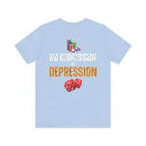 "No Regression = Depression" Unisex Jersey Short Sleeve Tee