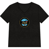 "When the Dice are out" Women’s Relaxed Heather CVC V-Neck Tee