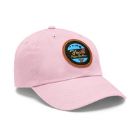 Dad Hat with Leather Patch (Round)